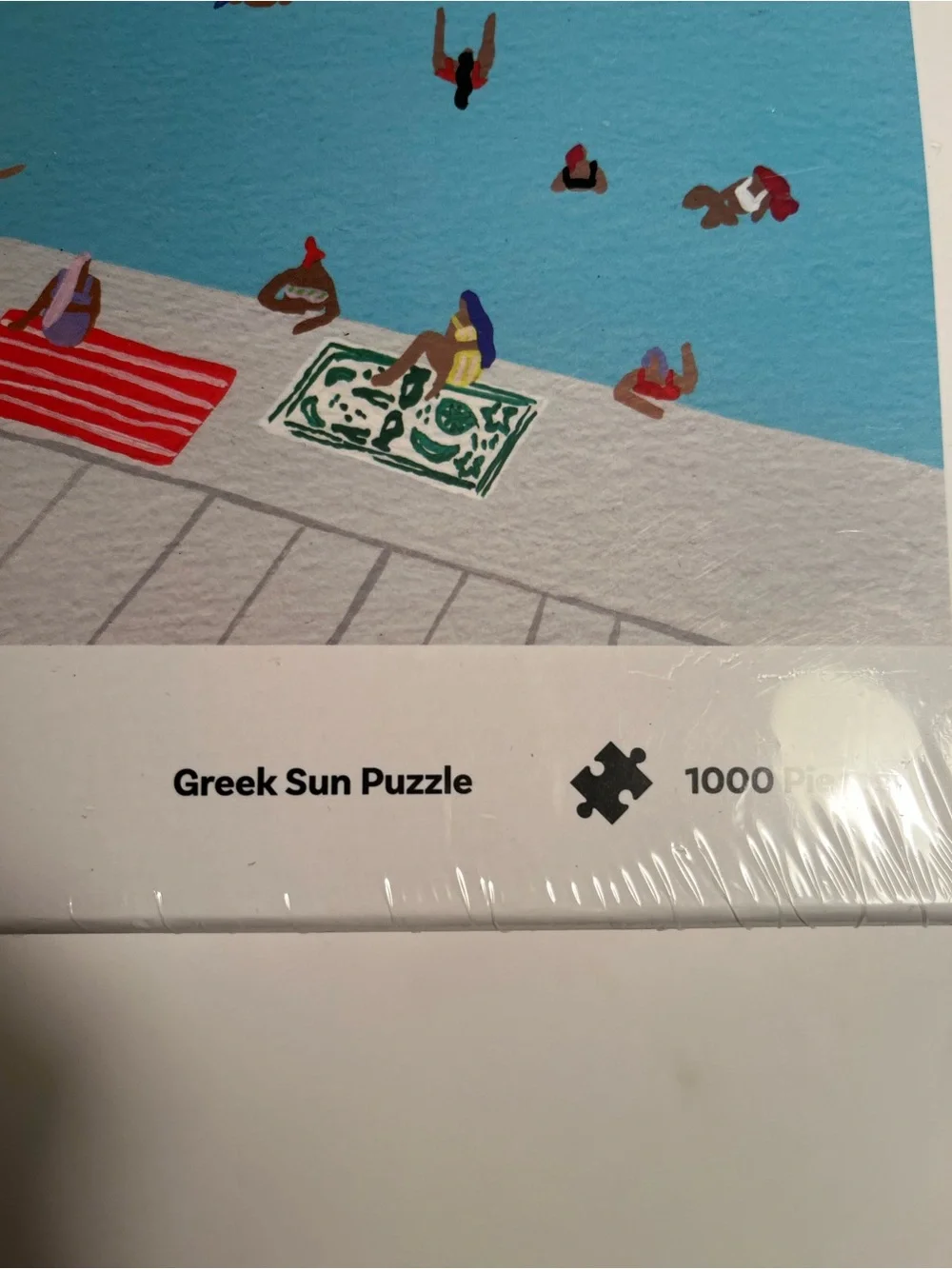 BetterCo. "Greek Sun" 1000-Piece Puzzle - Blues & Teal Artwork sealed ! 🌴🌴 - Picture 2 of 3